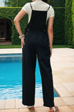 Tied Pocketed Spaghetti Strap Overalls - Trendsi - Flyclothing LLC