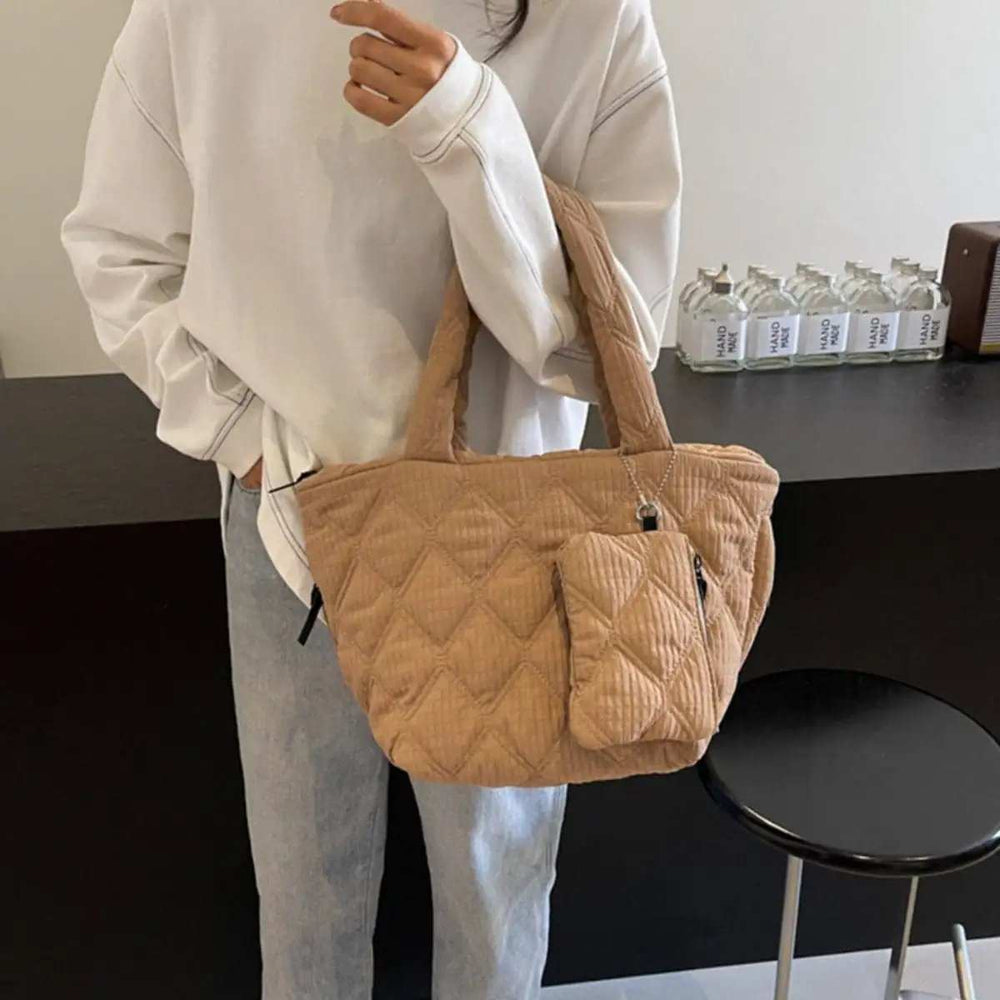 Polyester Medium Tote Bag - Trendsi - Flyclothing LLC