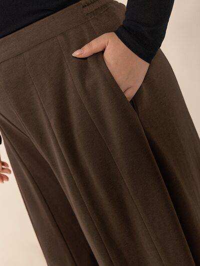 Plus Size Wide Leg Pants with Pockets - Trendsi - Flyclothing LLC