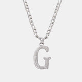 Titanium Steel Letter Pendant Necklace - Trendsi - Flyclothing LLC