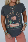 RISE WITH THE SUN Graphic Round Neck Short Sleeve T-Shirt - Trendsi - Flyclothing LLC