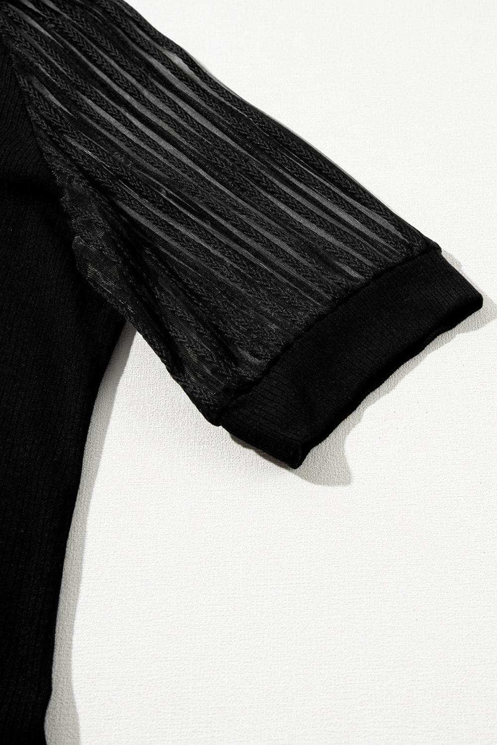 Round Neck Half Sleeve Top - Trendsi - Flyclothing LLC