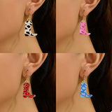 Cowgirl Boot Dangle Earrings - Trendsi - Flyclothing LLC