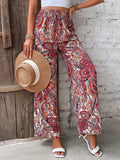 Printed Wide Leg Pants - Trendsi - Flyclothing LLC