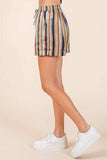 Mittoshop Drawstring Striped Satin Shorts - Trendsi - Flyclothing LLC