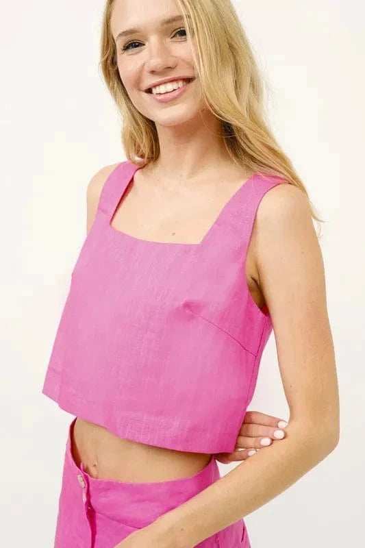 And The Why High Waist Wide Leg Mid Length Shorts - Trendsi - Flyclothing LLC