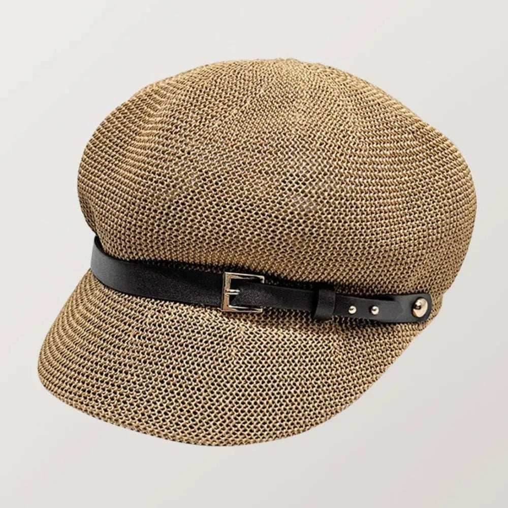 Straw Woven Buckle Hat - Trendsi - Flyclothing LLC