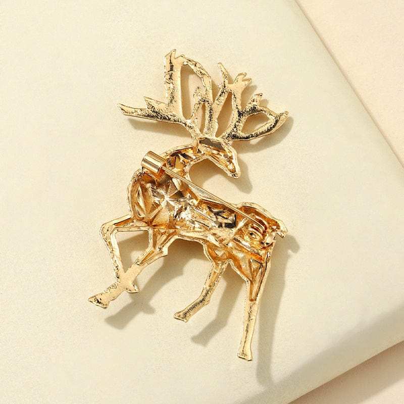 Alloy Reindeer Brooch - Trendsi - Flyclothing LLC