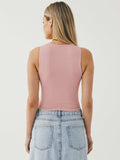 Round Neck Cropped Tank - Trendsi - Flyclothing LLC