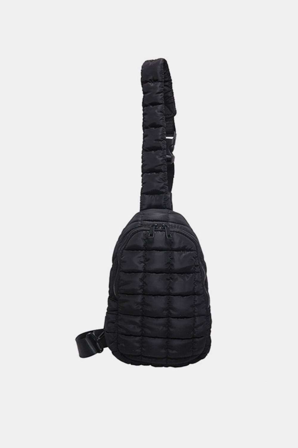 Quilted Nylon Crossbody Bag - Trendsi - Flyclothing LLC