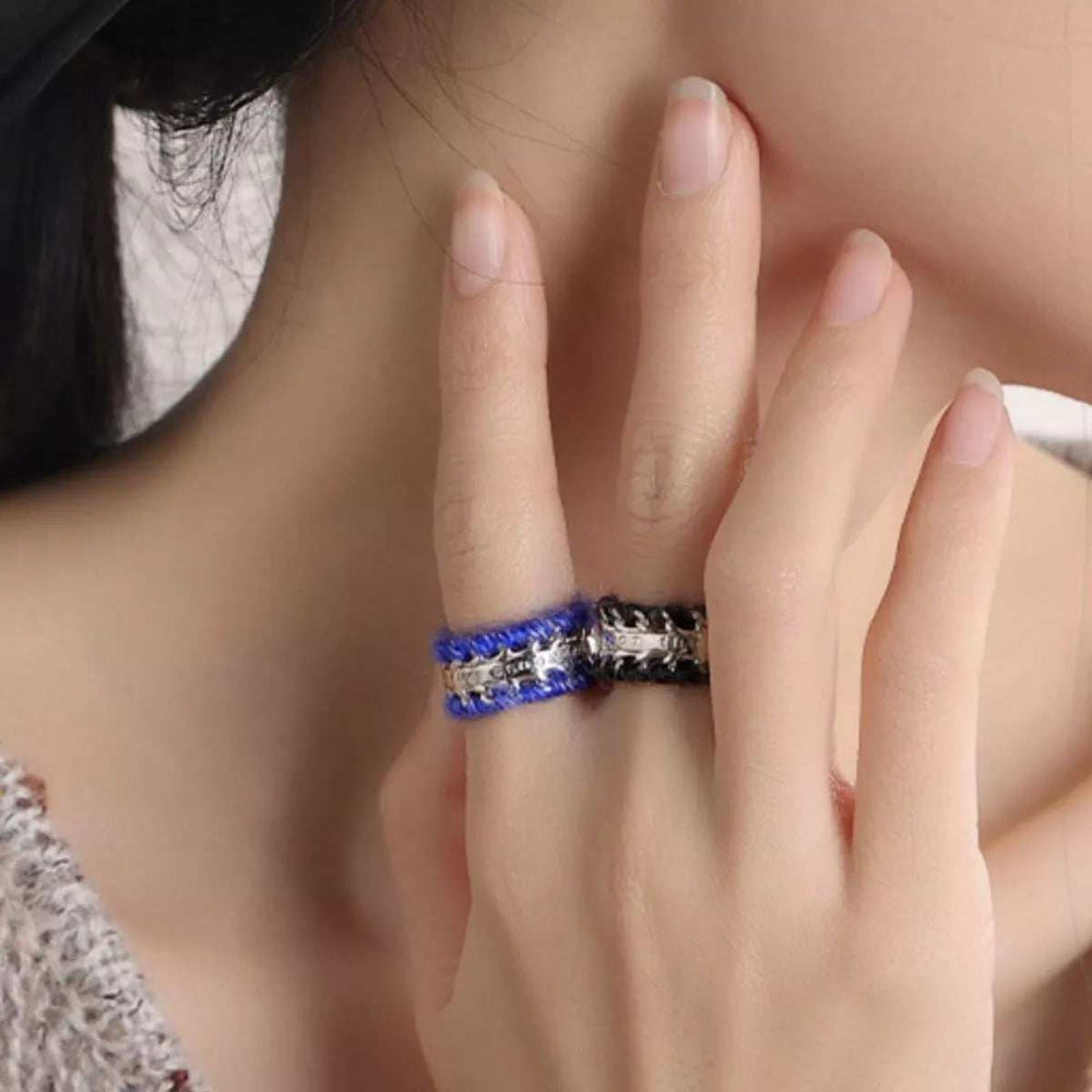 Brass Yarn-Wrapped Open Ring - Trendsi - Flyclothing LLC