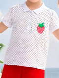Children's Strawberry Polka Dot Polo - Trendsi - Flyclothing LLC