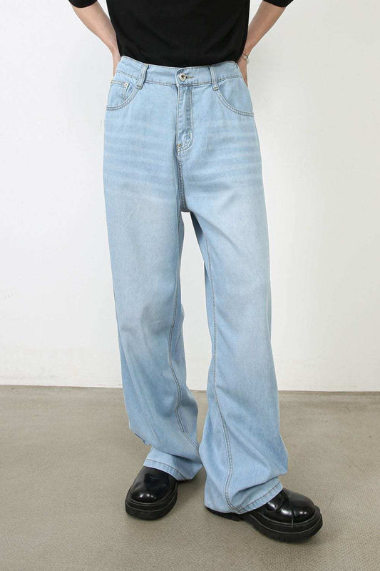 Men's Mid Rise Jeans with Pockets - Trendsi - Flyclothing LLC