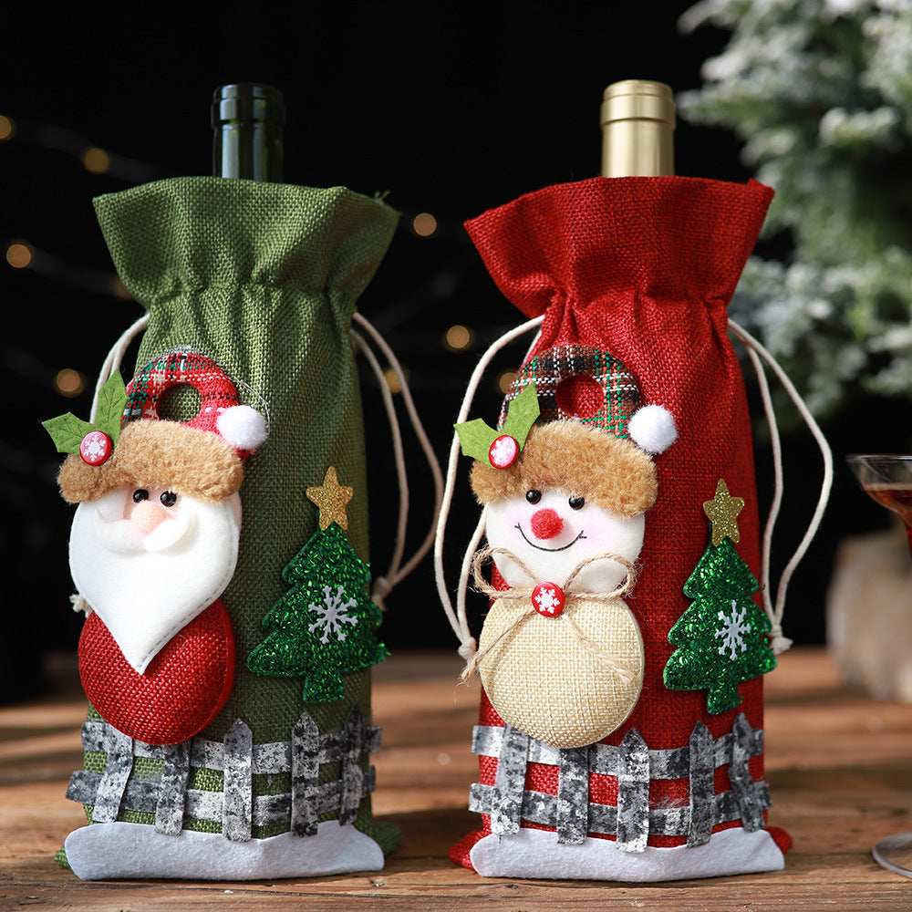Assorted 2-Piece Christmas Doll Wine Bottle Covers - Trendsi - Flyclothing LLC