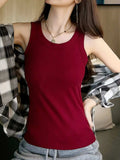 Scoop Neck Tank Top - Trendsi - Flyclothing LLC