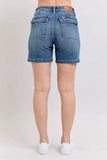 Judy Blue Full Size High Rise Denim Shorts Plus Size - Trendsi - Flyclothing LLC