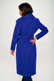 Coalition LA Double-Breasted Longline Coat with Belt - Trendsi - Flyclothing LLC