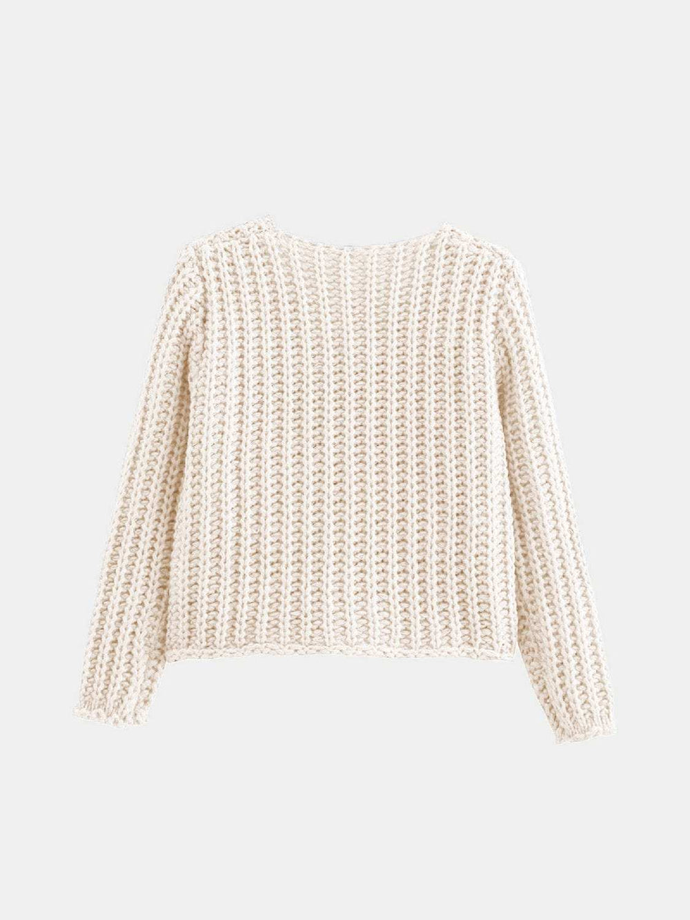 Button Down Long Sleeve Cardigan - Trendsi - Flyclothing LLC