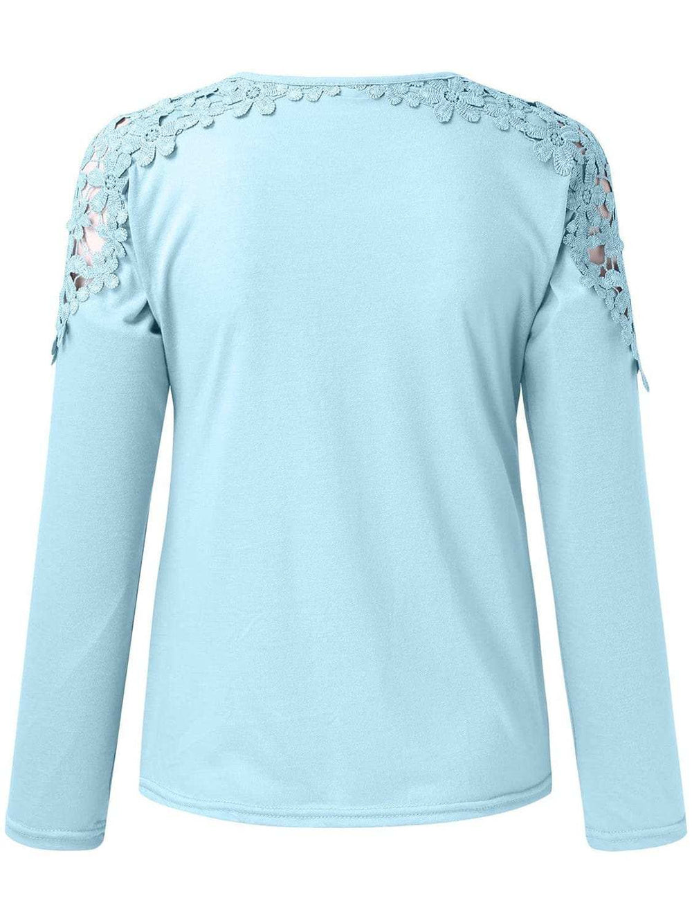 Full Size Cutout Round Neck Long Sleeve T-Shirt - Trendsi - Flyclothing LLC