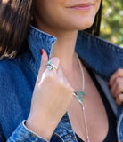 Begondor Green Turquoise and Sterling Silver Adjustable Ring - Barse Jewelry - Flyclothing LLC