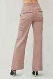 RISEN Full Size High Rise Wide Leg Cargo Jeans - Trendsi - Flyclothing LLC