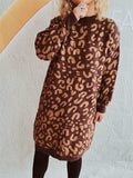 Leopard Round Neck Long Sleeve Sweater - Trendsi - Flyclothing LLC