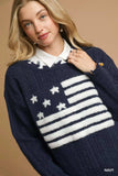 Umgee Distressed American Flag Sweater - Trendsi - Flyclothing LLC