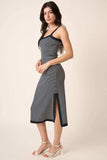 Mittoshop Contrast Striped Midi Cami Dress - Trendsi - Flyclothing LLC