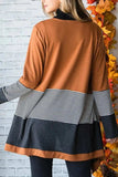 Striped Open Front Long Sleeve Cover Up - Trendsi - Flyclothing LLC