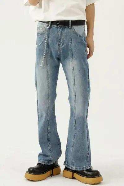 Raw Hem Jeans with Pockets - Trendsi - Flyclothing LLC