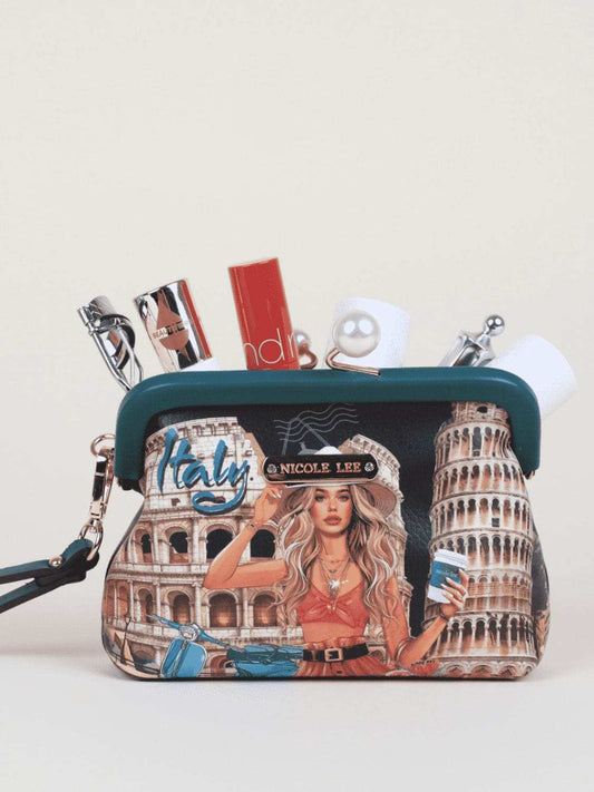 Nicole Lee USA Chelsea Pearl Kiss-Lock Coin Purse - Trendsi - Flyclothing LLC