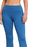 Zenana Buttery Soft Flare Leg High Waist Yoga Pants - Trendsi - Flyclothing LLC