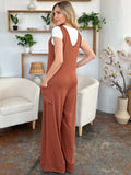 Double Take Full Size Sleeveless Wide Leg Jumpsuit with Pockets - Trendsi - Flyclothing LLC
