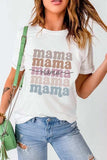 MAMA Letter Crew Neck Tee - Trendsi - Flyclothing LLC
