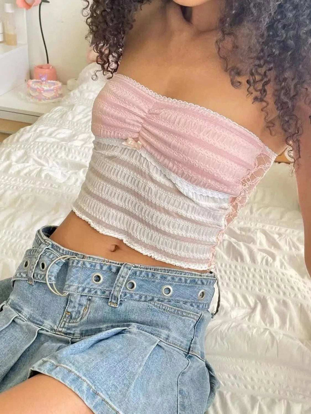 Lace Tube Top - Trendsi - Flyclothing LLC