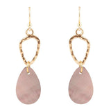 Black Mother of Pearl and Bronze Drop Earrings - Barse Jewelry - Flyclothing LLC