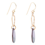 Black Mother of Pearl and Bronze Drop Earrings - Barse Jewelry - Flyclothing LLC