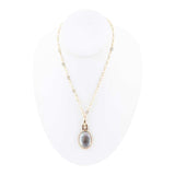 Black Mother of Pearl Golden Pendant Necklace - Barse Jewelry - Flyclothing LLC
