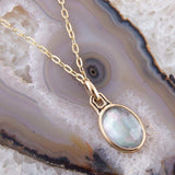 Black Mother of Pearl Golden Pendant Necklace - Barse Jewelry - Flyclothing LLC