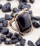 Black Onyx Mixed Metal Statement Ring - Barse Jewelry - Flyclothing LLC