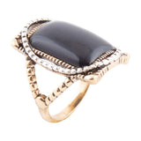 Black Onyx Mixed Metal Statement Ring - Barse Jewelry - Flyclothing LLC