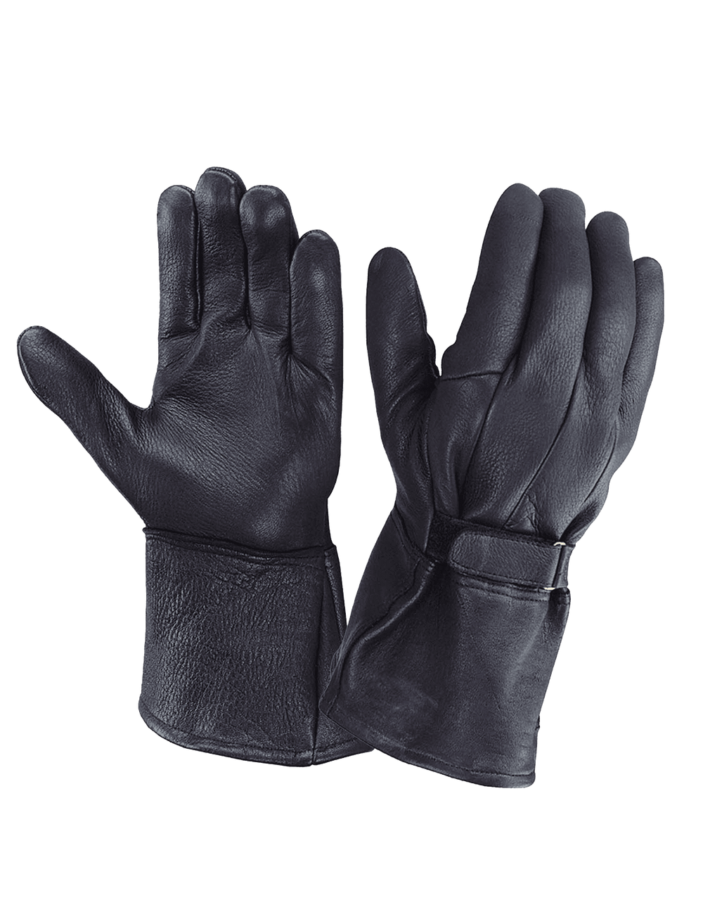8250.00 - Mens Gauntlet Deerskin Leather Gloves - Unik Just for Bikers - Flyclothing LLC
