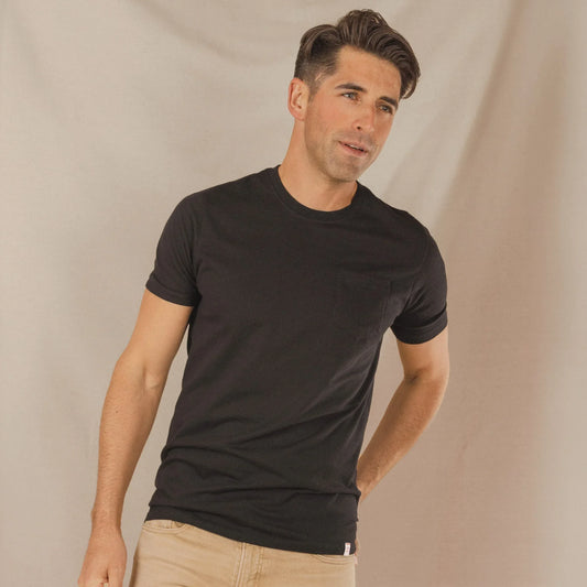 The Threat Level Midnight | Black Everyman™ Pocket T Shirt - Shinesty - Flyclothing LLC