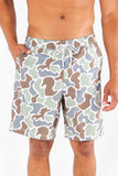 The Blender | Grey Duck Camo Ball Hammock® Pouch 8" Swim Trunks - Shinesty - Flyclothing LLC