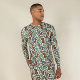 The Blender | Grey Duck Camo SleepDeep™ Men’s Long Sleeve Pajama Shirt - Shinesty - Flyclothing LLC