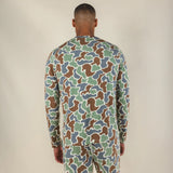 The Blender | Grey Duck Camo SleepDeep™ Men’s Long Sleeve Pajama Shirt - Shinesty - Flyclothing LLC