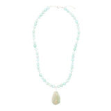 Blue Amazonite Sterling Silver Pendant Necklace - Barse Jewelry - Flyclothing LLC