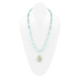 Blue Amazonite Sterling Silver Pendant Necklace - Barse Jewelry - Flyclothing LLC