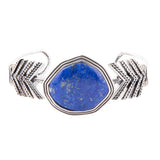 Blue Lapis and Sterling Silver Statement Cuff - Barse Jewelry - Flyclothing LLC