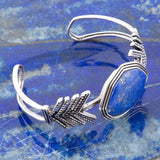 Blue Lapis and Sterling Silver Statement Cuff - Barse Jewelry - Flyclothing LLC